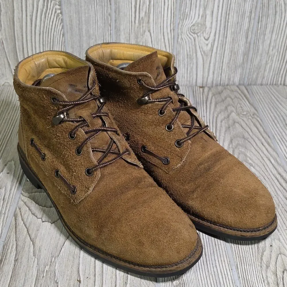 Neil M Footwear Jasper Brown Suede Leather Chukka Boots Mens  Size 9